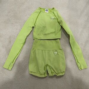 Gymshark Lime Green Activewear Set